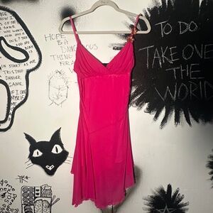 Delias Mesh Handkerchief Mini Dress